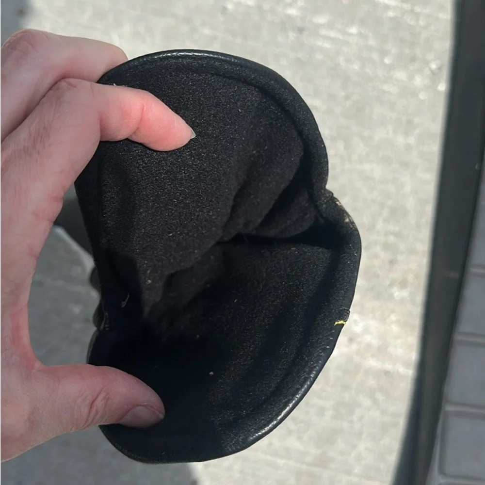 2/$20 PING G430 DRIVER LEATHER HEADCOVER GOLF CLUB DRIVER COVER black/white - Picture 3 of 6